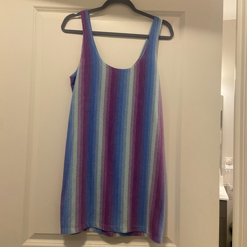 Striped Multicolor Tank Dress
